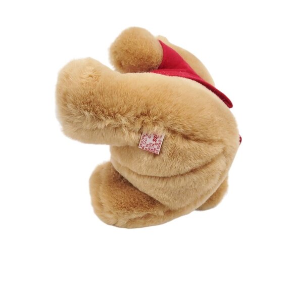 Vintage Russ Brown Teddy Bear Stuffed Animal Plush Red I Love You Shirt 9" Plush - Picture 5 of 7